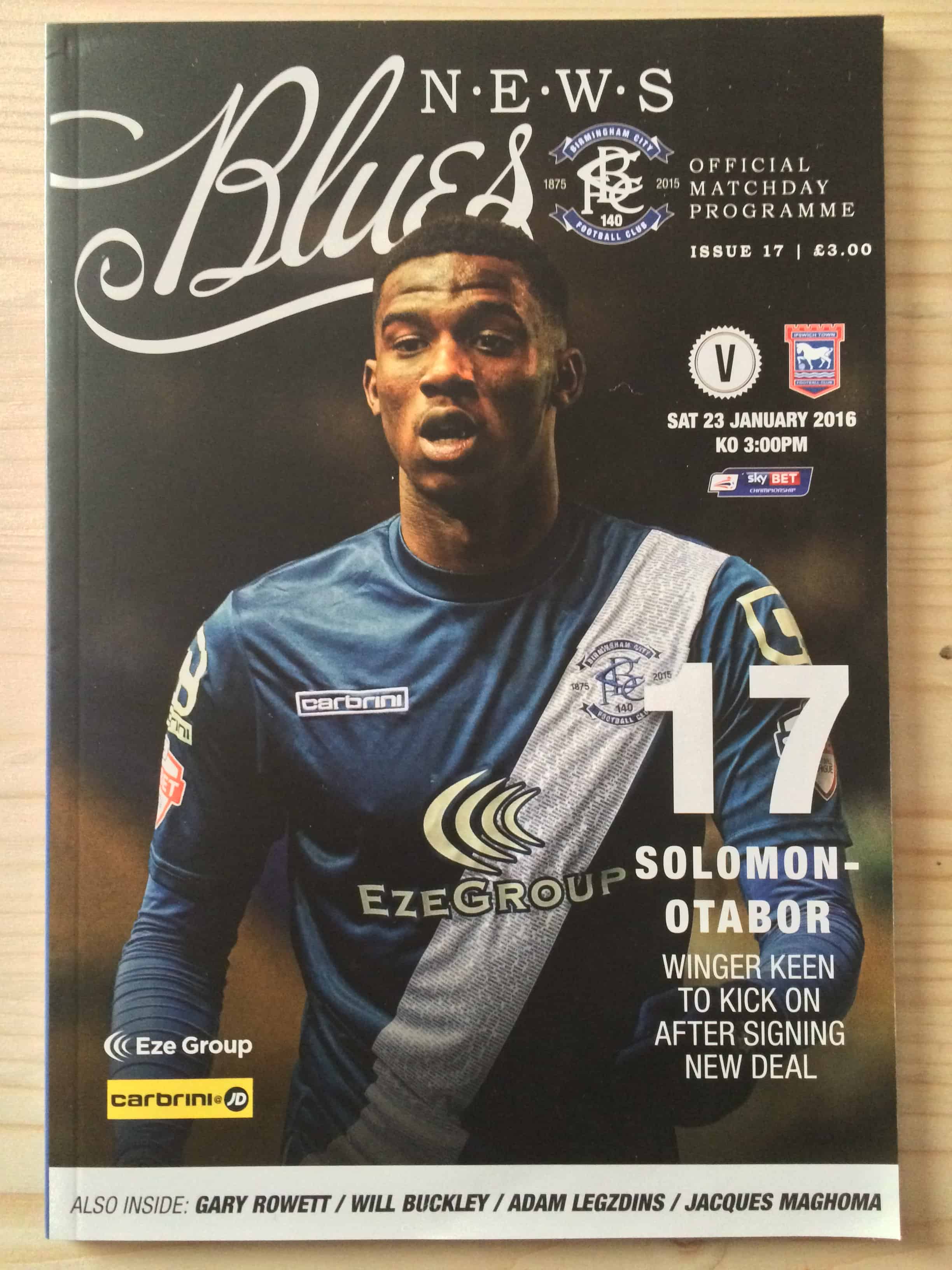 Birmingham City FC v Ipswich Town FC